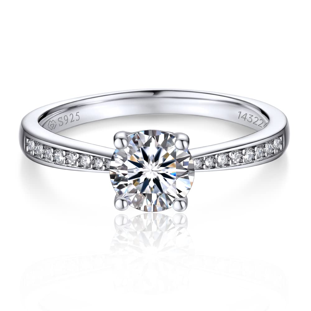 1ct Aurora Moissanite Ring