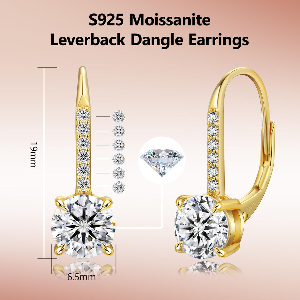 Aurora Drop Moissanite Earrings