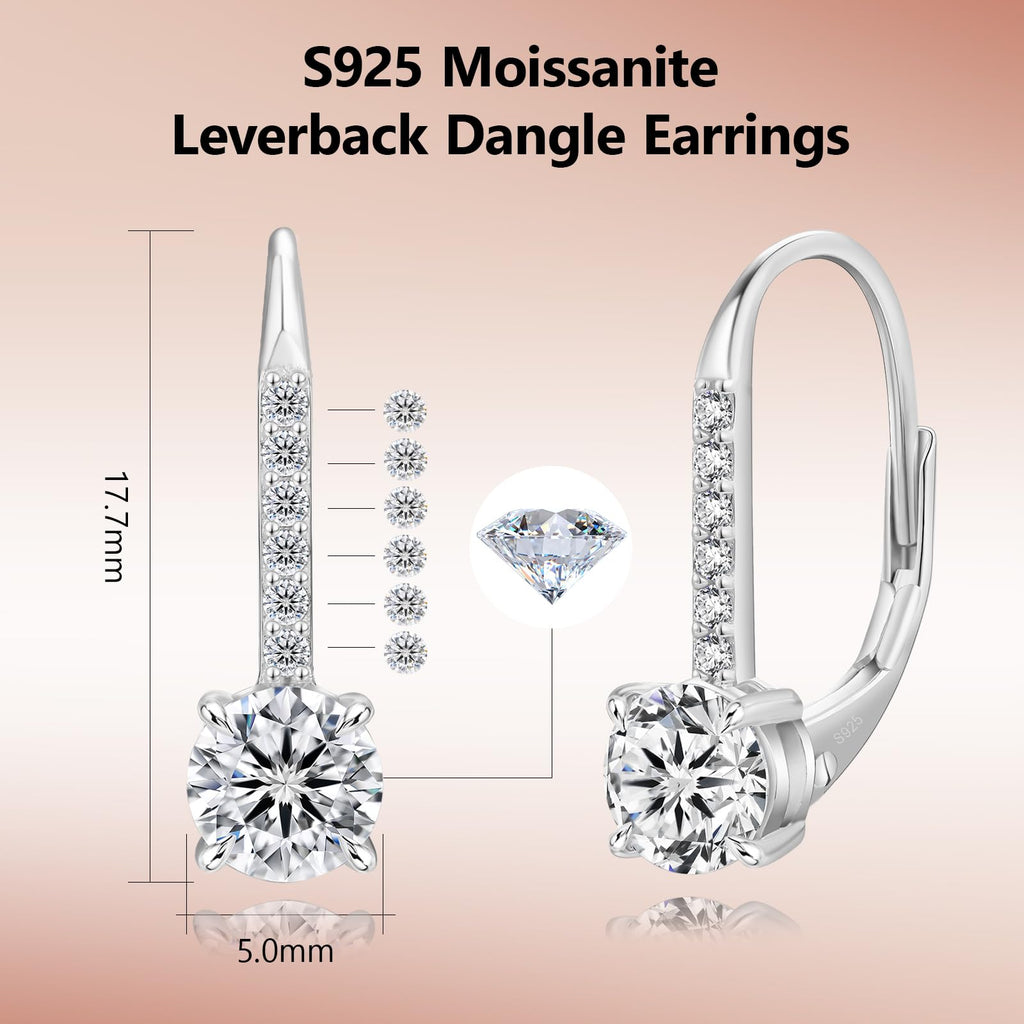 Aurora Drop Moissanite Earrings