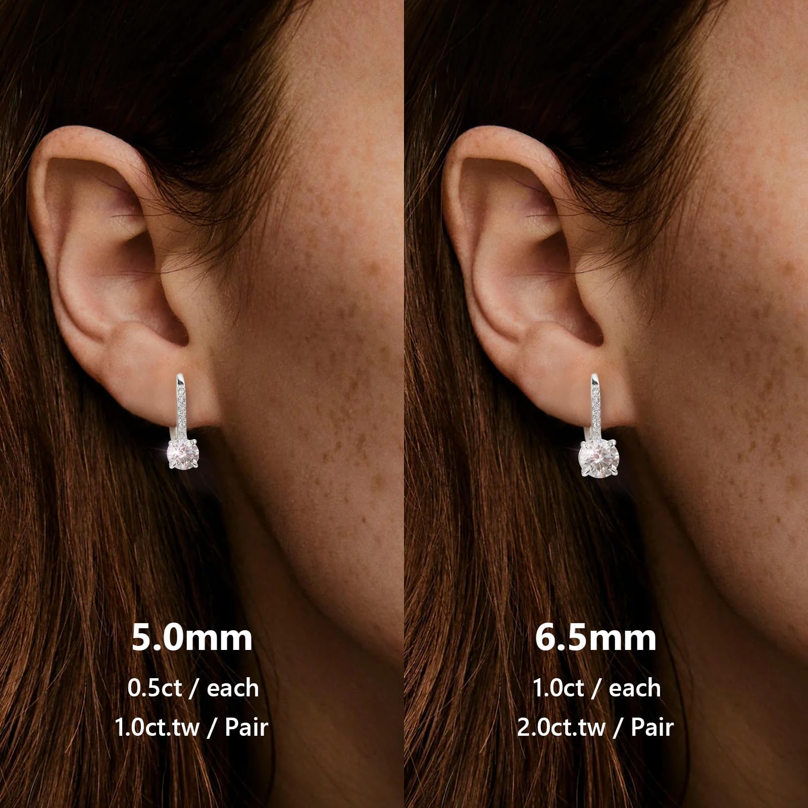 Aurora Drop Moissanite Earrings