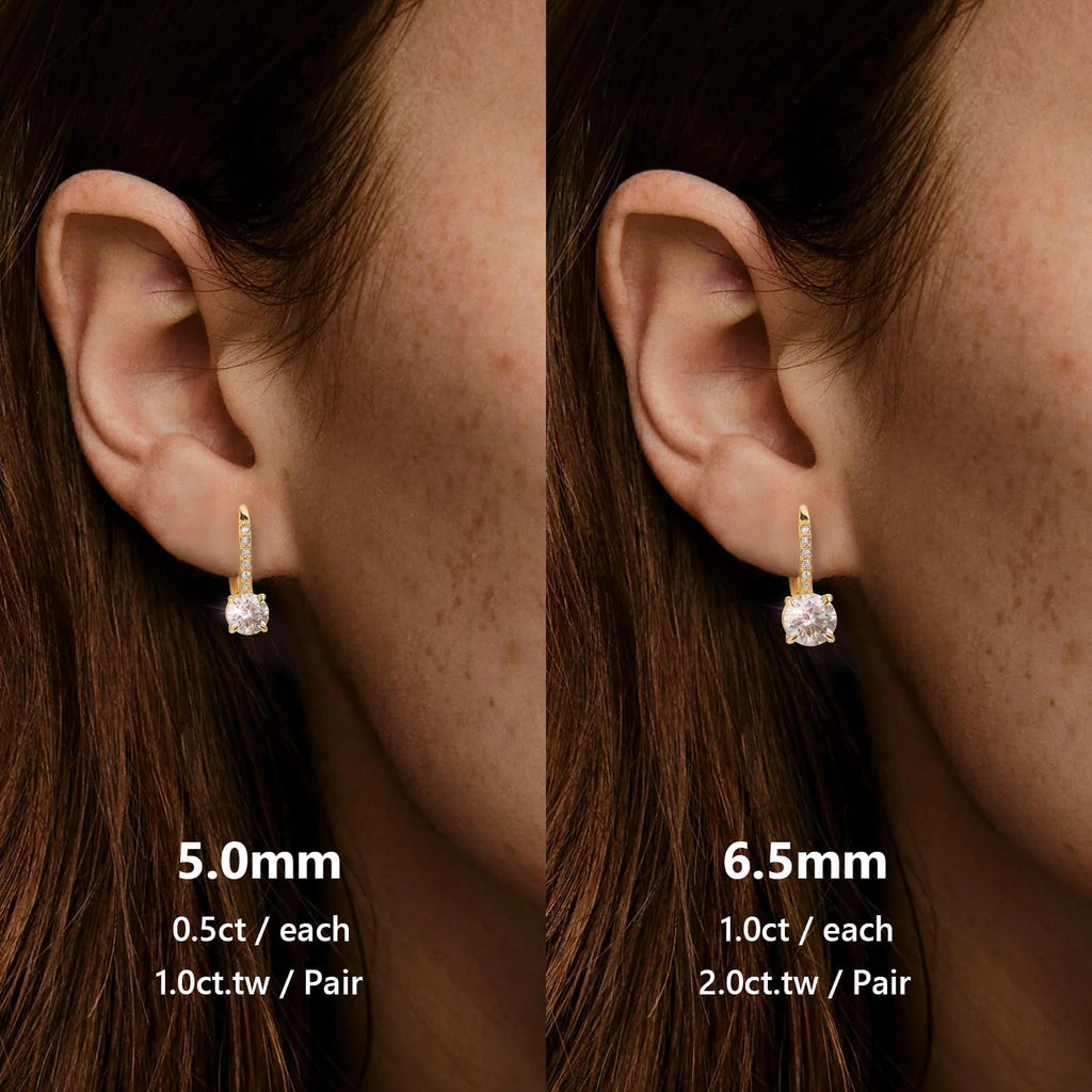 Aurora Drop Moissanite Earrings