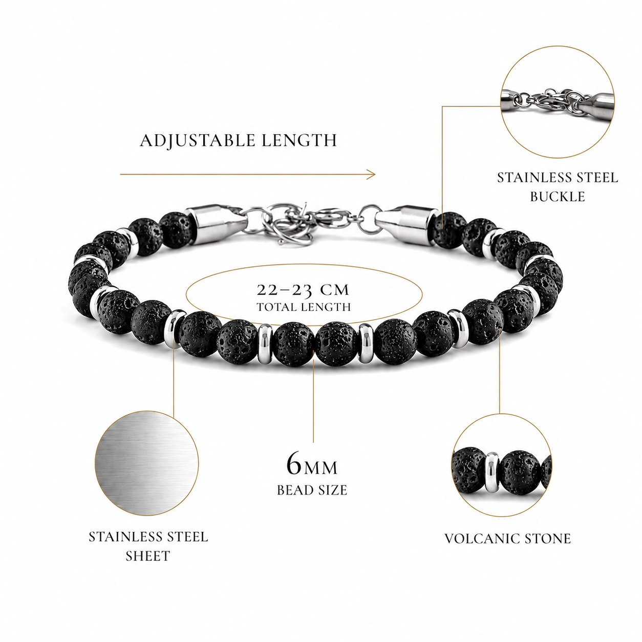 Inferno Stone Bracelet