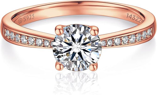 1ct Aurora Moissanite Ring