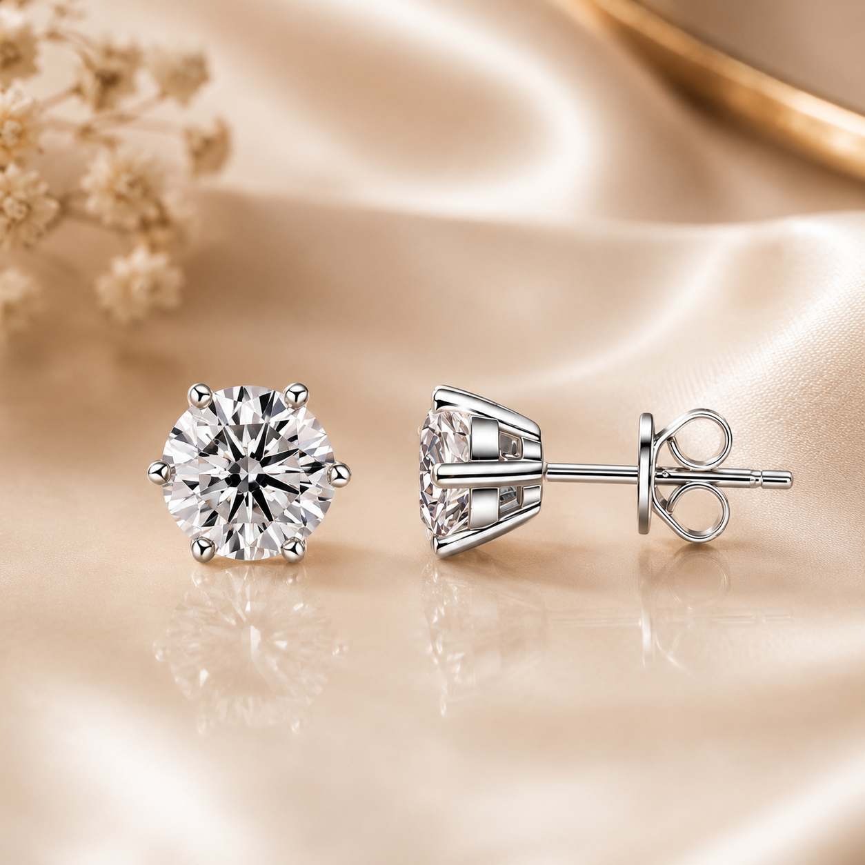 Royal Ice Moissanite Studs